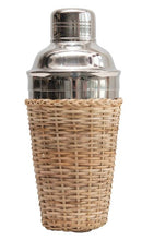 Load image into Gallery viewer, Stainless Steel Cocktail Shaker with Rattan Sleeve
