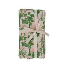 Load image into Gallery viewer, Cotton Printed Napkins with Palm Tree Pattern, Set of 4
