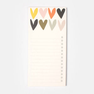 Multi Hearts List Pad