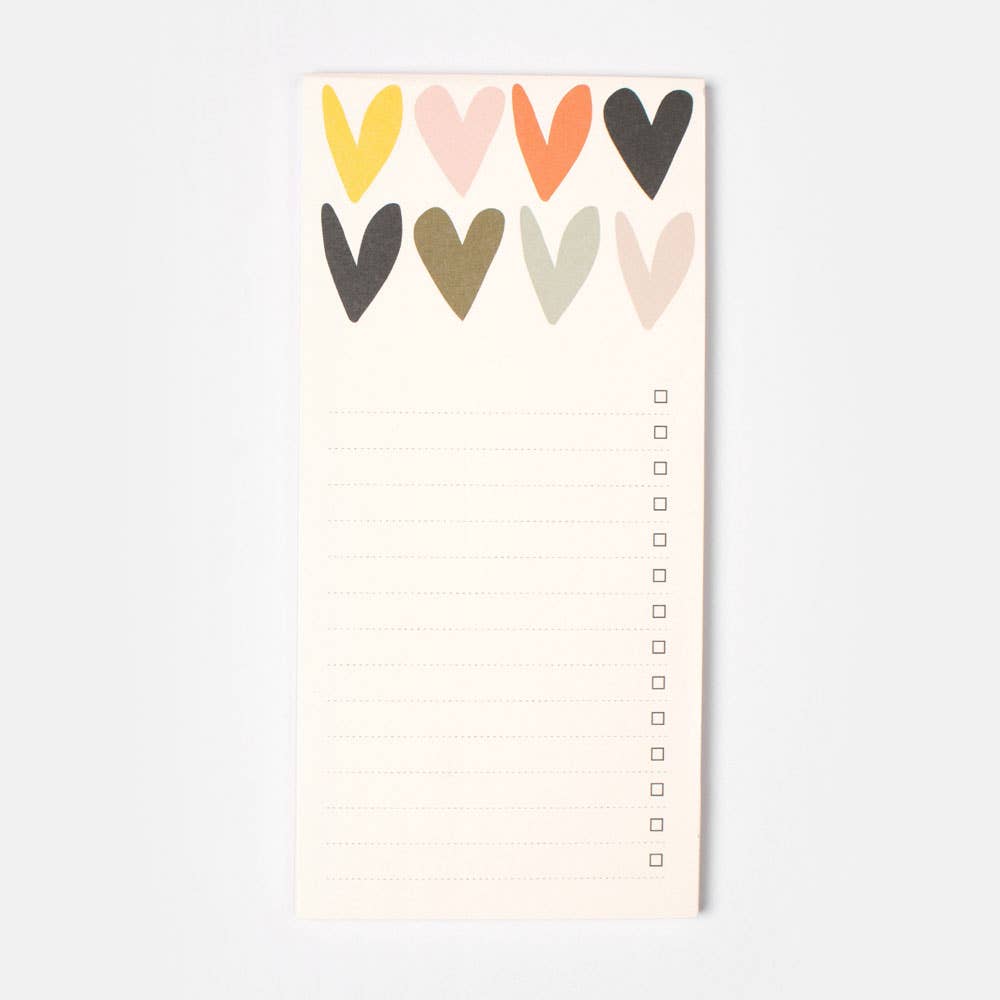 Multi Hearts List Pad