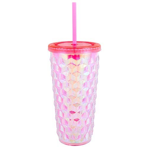 Faceted Tumbler - Pink