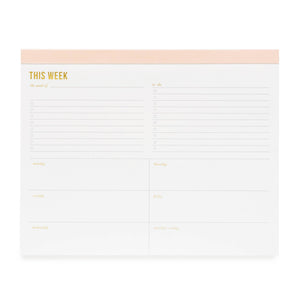 Large Pink Weekly Pad