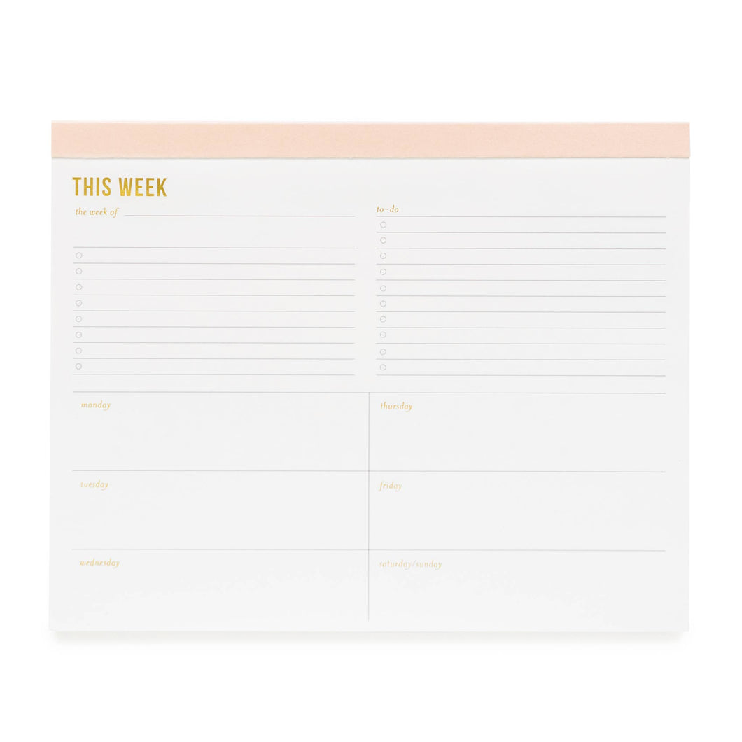 Large Pink Weekly Pad