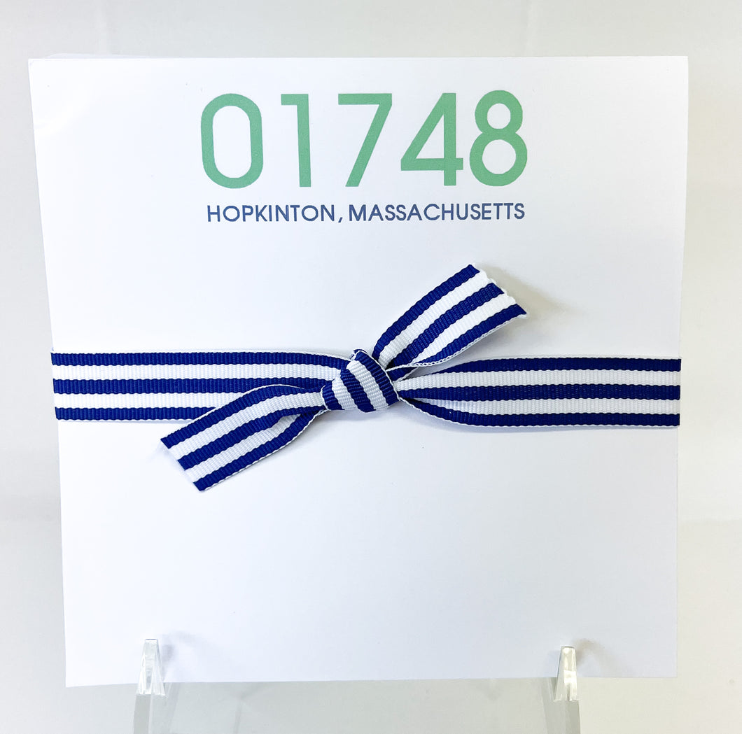 Hopkinton Zip Code Chubbie Notepad - Navy