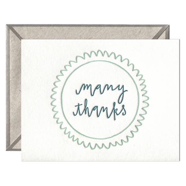 Many Thanks Card