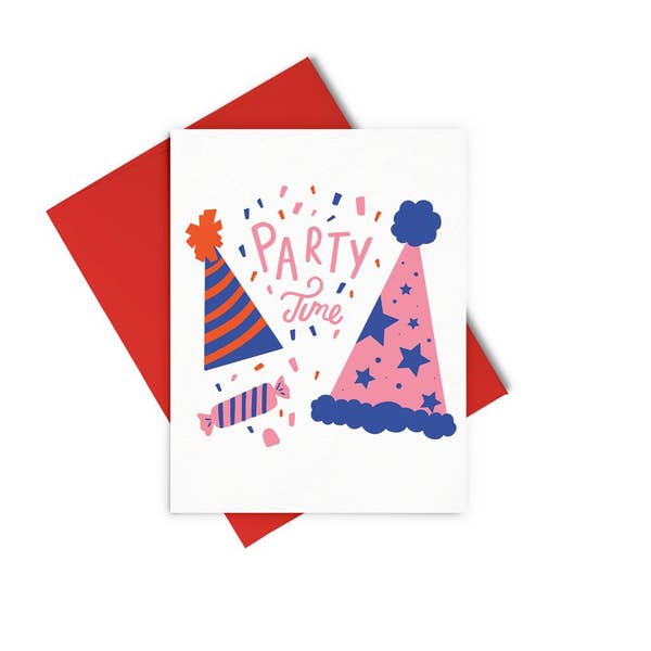 Party Time Hats Card