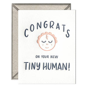 Tiny Human Congrats Card